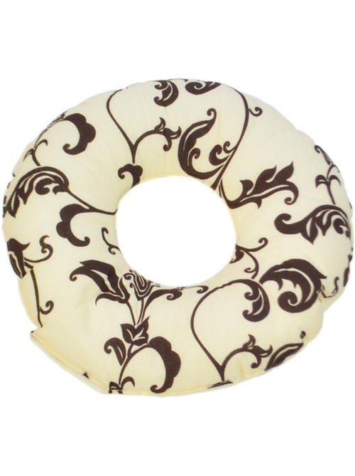 Coussin rond post natal dessin floral clair - Kiabi