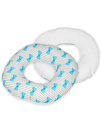 Coussin rond post natal noeuds papillons –
