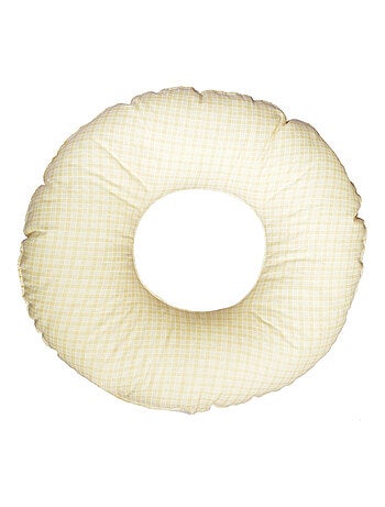 Coussin rond post natal post natal à carreaux