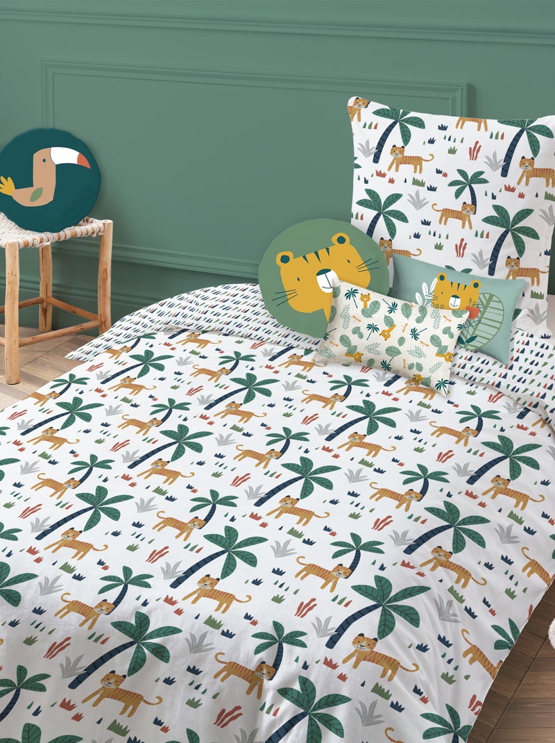 Coussin rond 'Toucan' Bleu - Kiabi