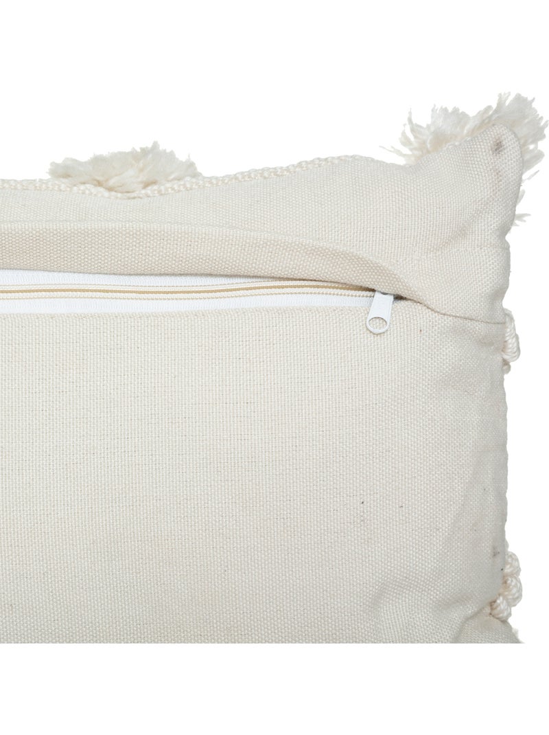Coussin "R.O.W." blanc ivoire 30x50cm Ardoise - Kiabi
