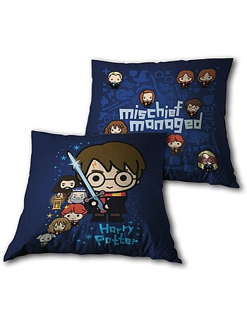 Coussin Saga Harry Potter avec Harry et autres personnages 35x35 cm