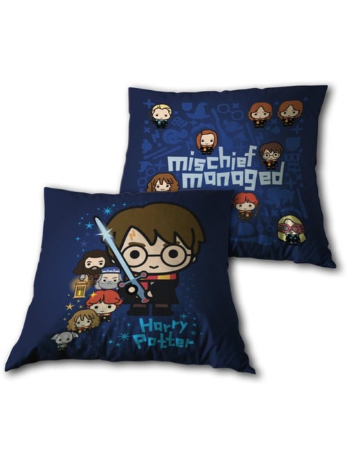 Coussin Saga Harry Potter avec Harry et autres personnages 35x35 cm - Kiabi