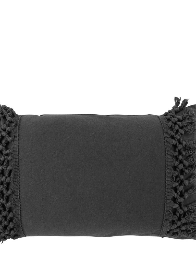 Coussin Salma gris anthracite - Kiabi