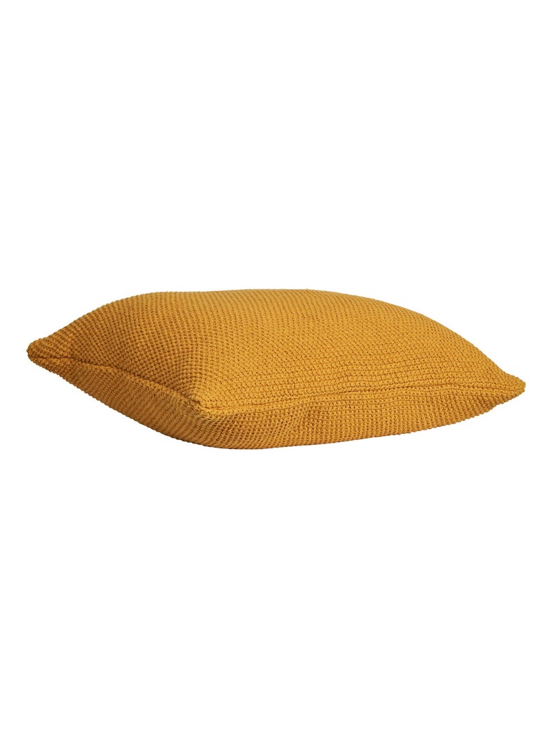 Coussin Santos - Coussin, coton recyclé, ocre 45x45 cm Jaune moutarde - Kiabi