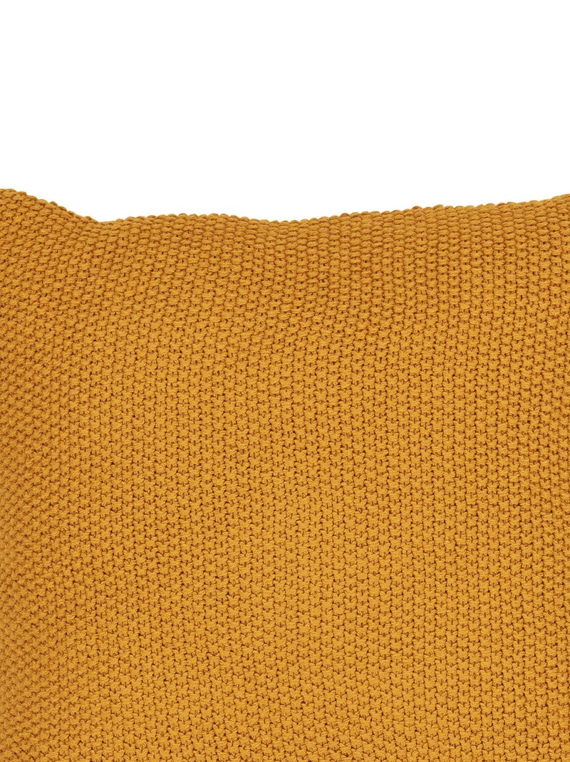 Coussin Santos - Coussin, coton recyclé, ocre 45x45 cm Jaune moutarde - Kiabi