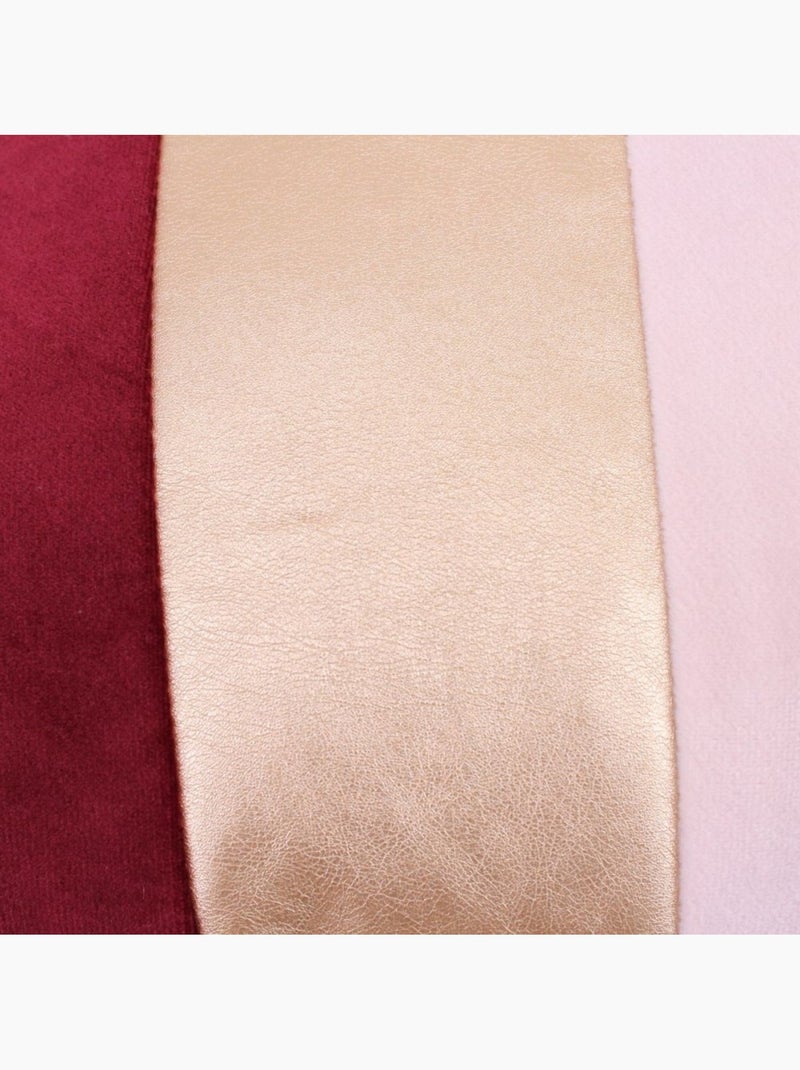 Coussin satiné 45x45cm Bordeaux - Kiabi