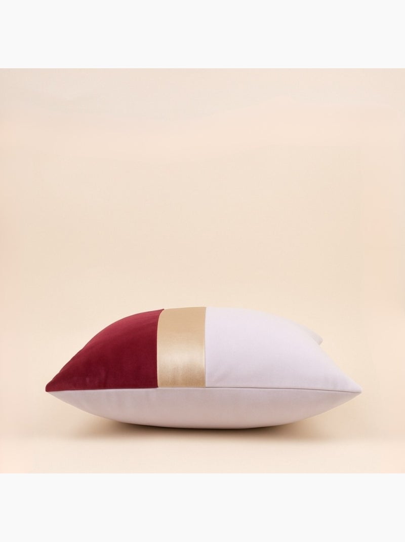 Coussin satiné 45x45cm Bordeaux - Kiabi