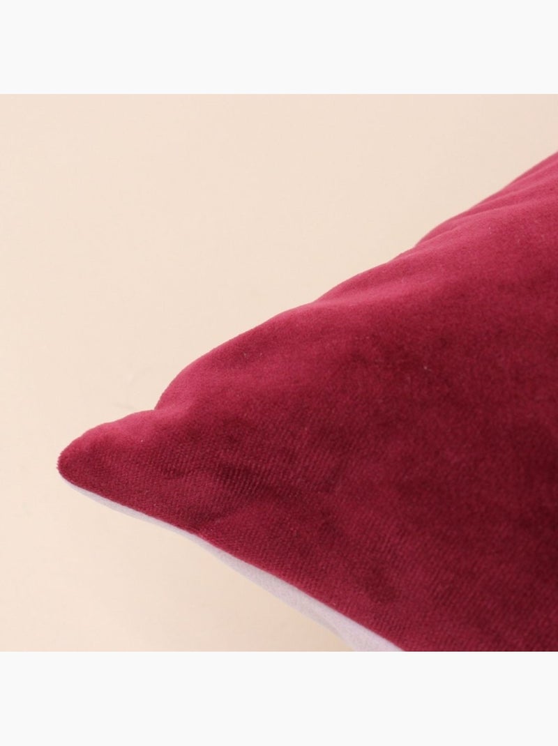 Coussin satiné 45x45cm Bordeaux - Kiabi