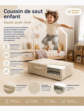 Coussin rebond enfant intérieur anti stress