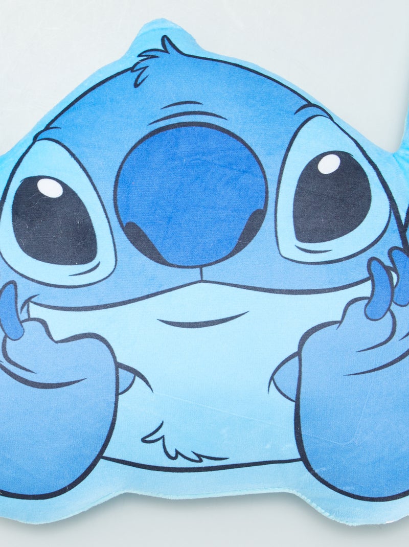 Coussin 'Stitch' fantaisie bleu - Kiabi