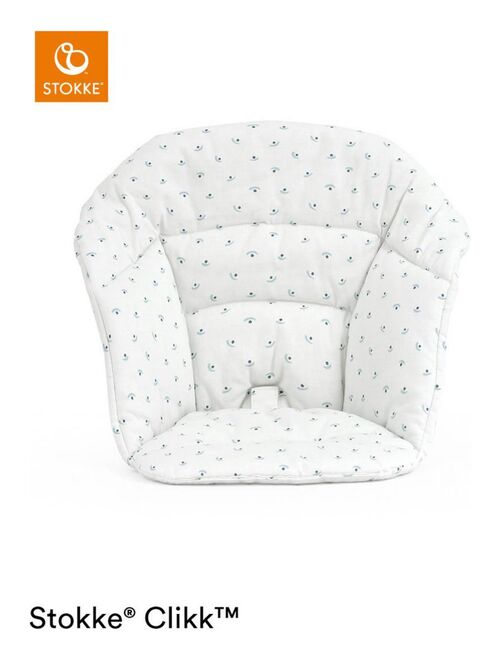 Coussin d'assise universel Miam avec harnais pour chaise haute bébé -  Monsieur Bébé - Gris Blanc Gris - Kiabi - 13.90€