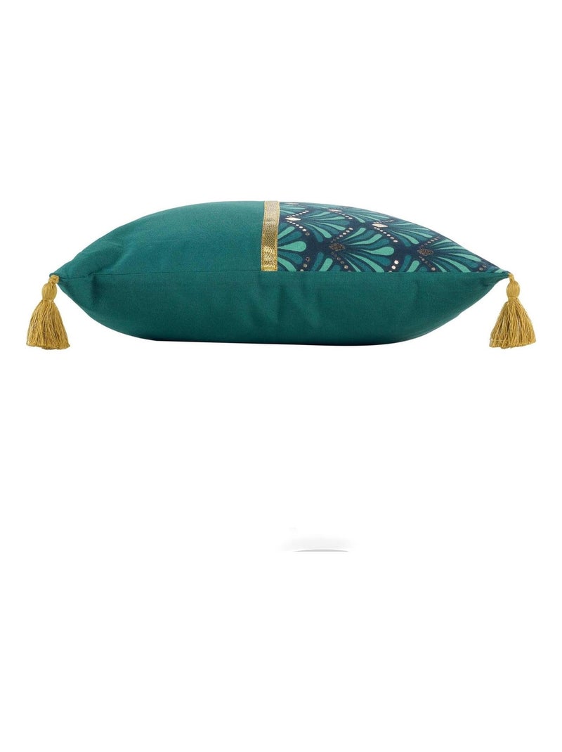 Coussin style art déco Bleu - Kiabi