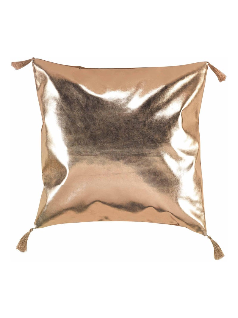 Coussin Suede Luxury brillant Rose - Kiabi