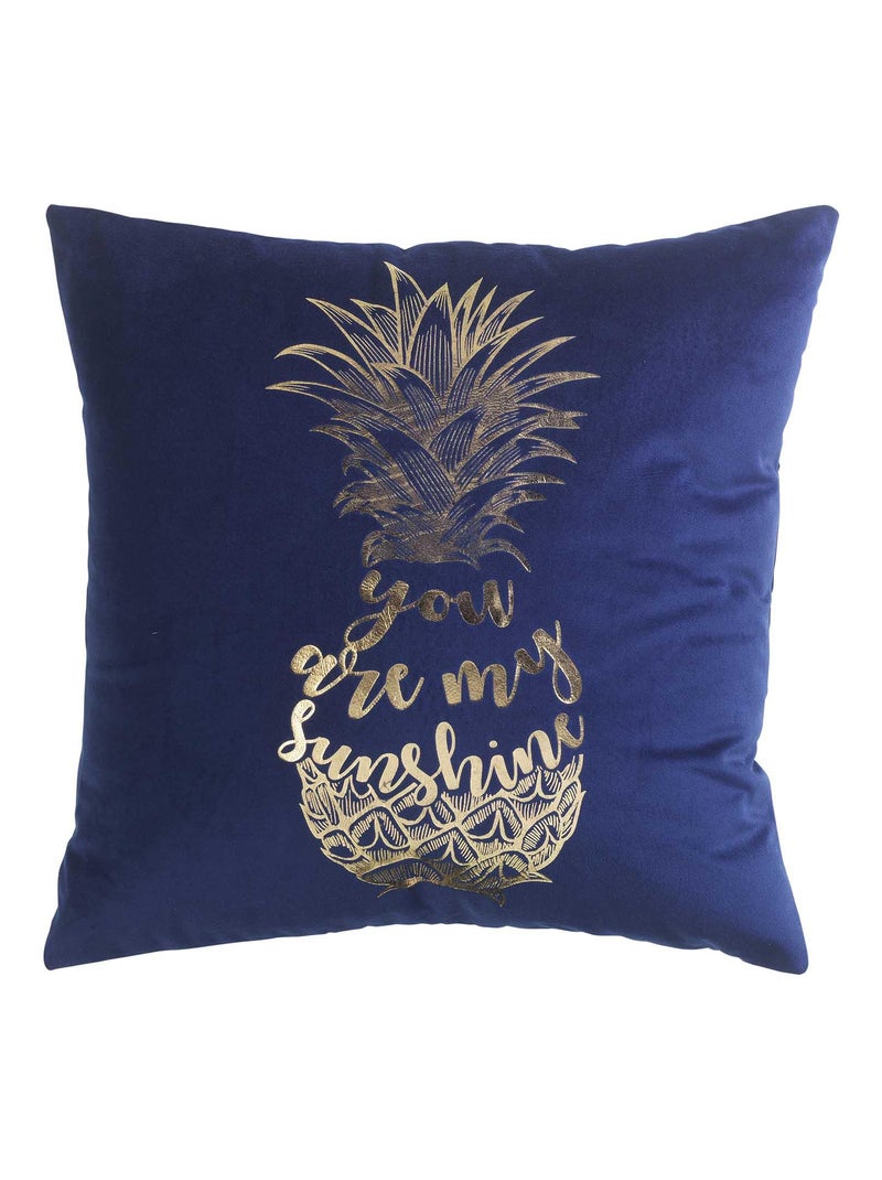 Coussin Sunshine ananas Bleu - Kiabi