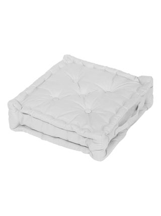 Coussin tapissier en coton 50x50x10 cm PANAMA par Soleil d'Ocre