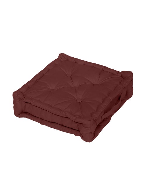 Coussin tapissier en coton 50x50x10 cm PANAMA par Soleil d'Ocre - Kiabi Coussin tapissier en coton 50x50x10 cm PANAMA par Soleil d'Ocre - Kiabi