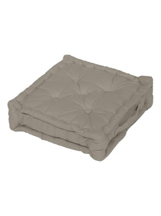 Coussin tapissier en coton 50x50x10 cm PANAMA par Soleil d'Ocre