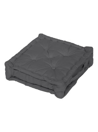 Coussin tapissier en coton 50x50x10 cm PANAMA par Soleil d'Ocre