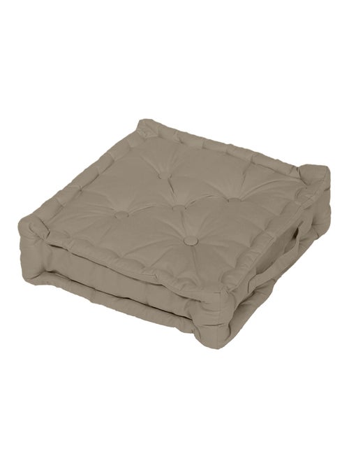 Coussin tapissier en coton 50x50x10 cm PANAMA par Soleil d'Ocre - Kiabi Coussin tapissier en coton 50x50x10 cm PANAMA par Soleil d'Ocre - Kiabi