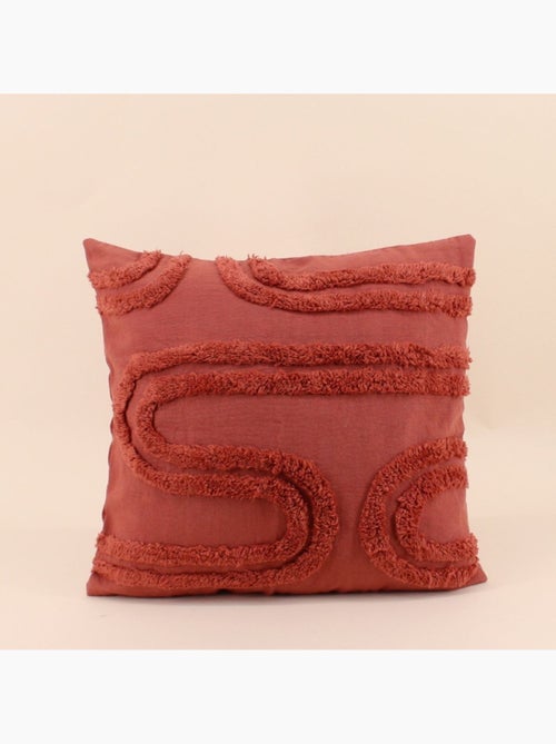 Coussin terracotta en relief 40x40cm - Kiabi Coussin terracotta en relief 40x40cm - Kiabi