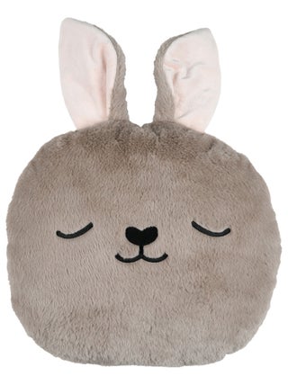 Coussin tête de lapin enfant