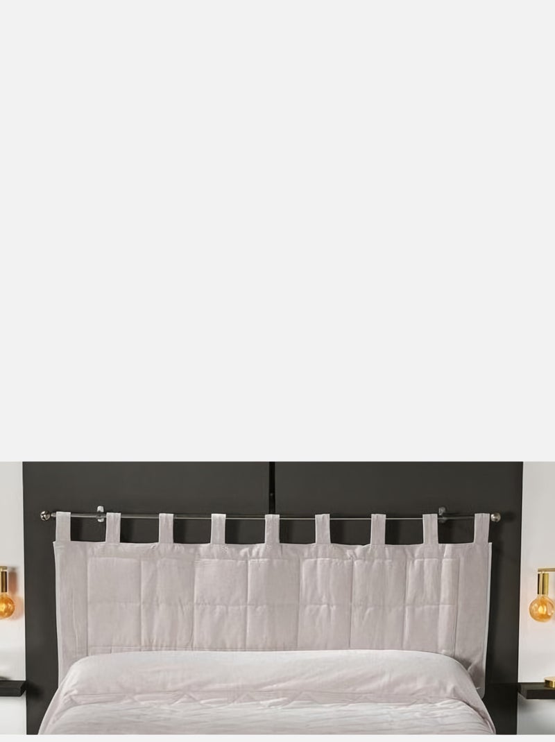 Coussin Tête de Lit à l' Aspect Velours Beige - Kiabi