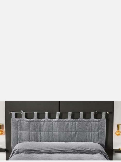 Coussin Tête de Lit à l' Aspect Velours - Kiabi