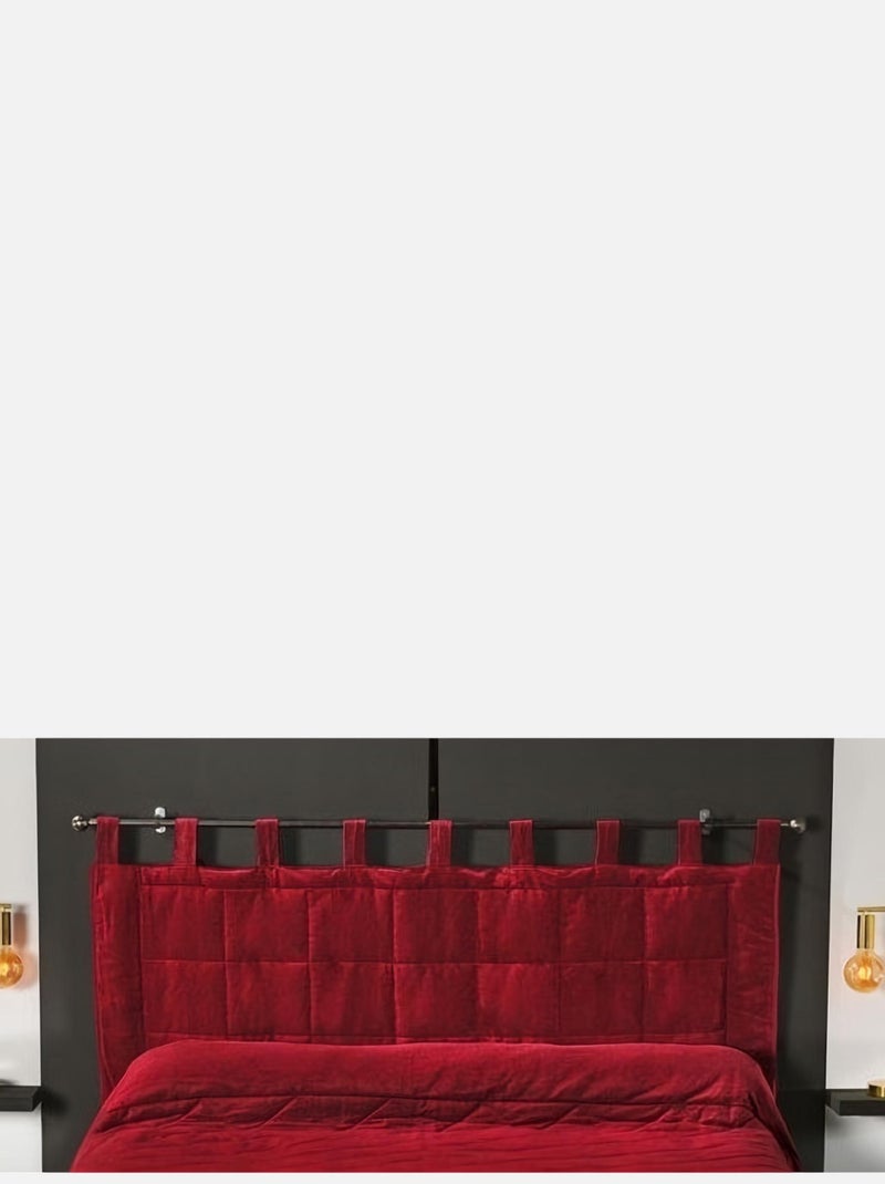 Coussin Tête de Lit à l' Aspect Velours Rouge - Kiabi