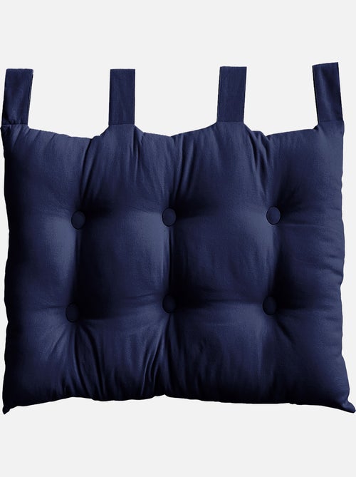 Coussin tête de lit en coton et pattes boutonnées - Kiabi