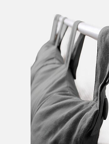 Coussin tête de lit en coton et pattes boutonnées