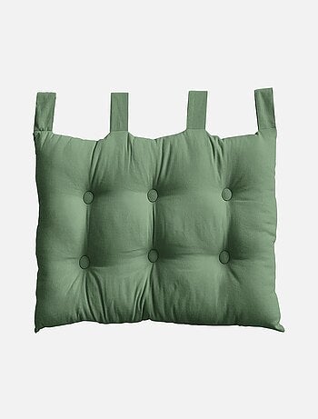 Coussin tête de lit en coton et pattes boutonnées