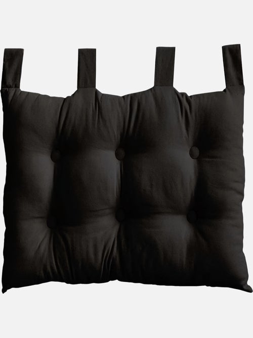 Coussin tête de lit en coton et pattes boutonnées - Kiabi