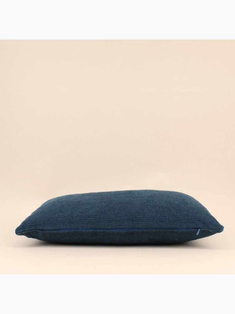 Coussin texturé 30x50cm Bleu - Kiabi