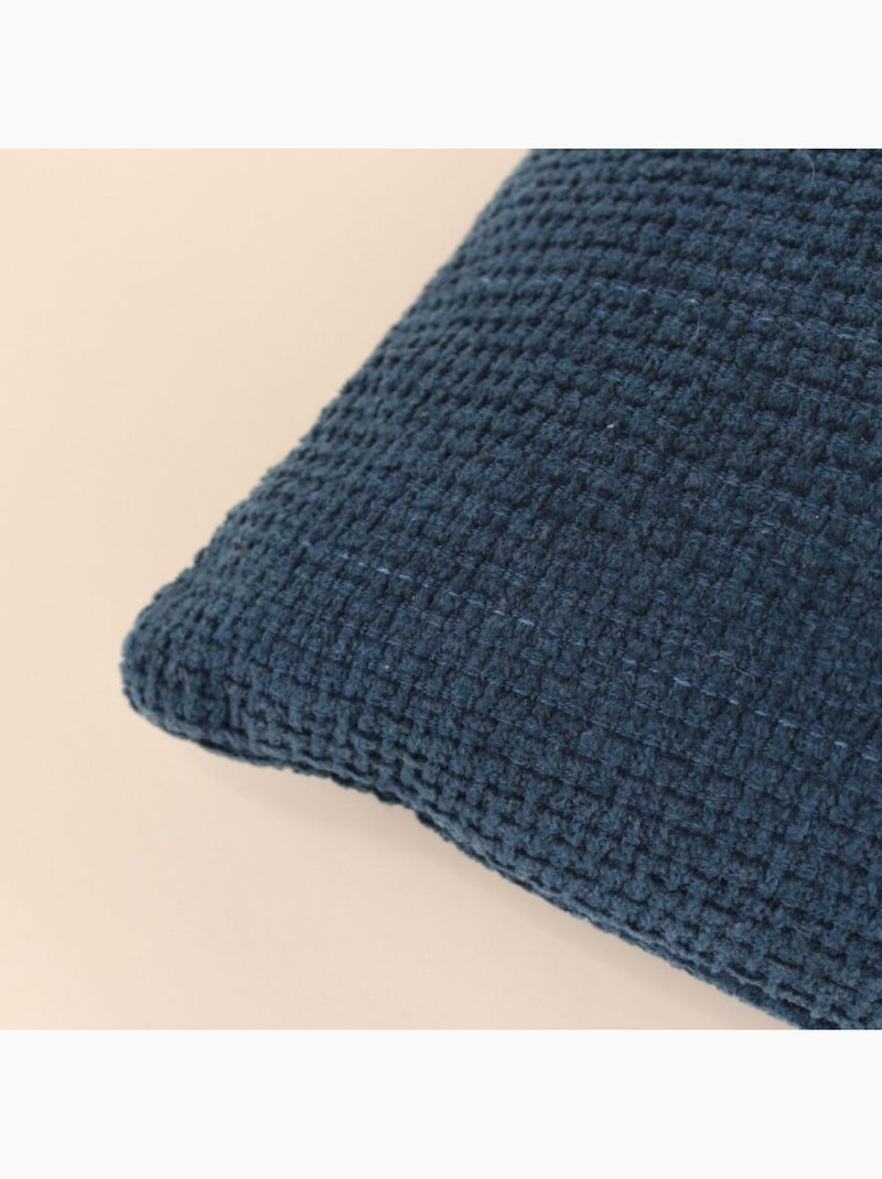 Coussin texturé 30x50cm Bleu - Kiabi