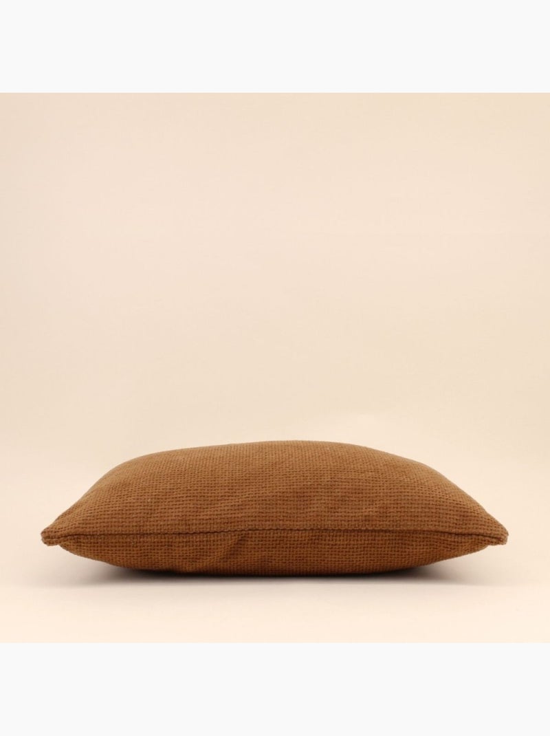 Coussin texturé 30x50cm Jaune - Kiabi