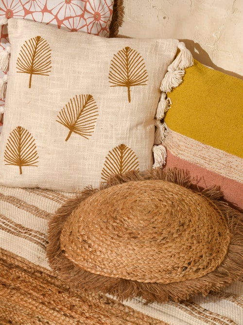 Coussin tissé canvas GOLD 40x65 cm - Kiabi