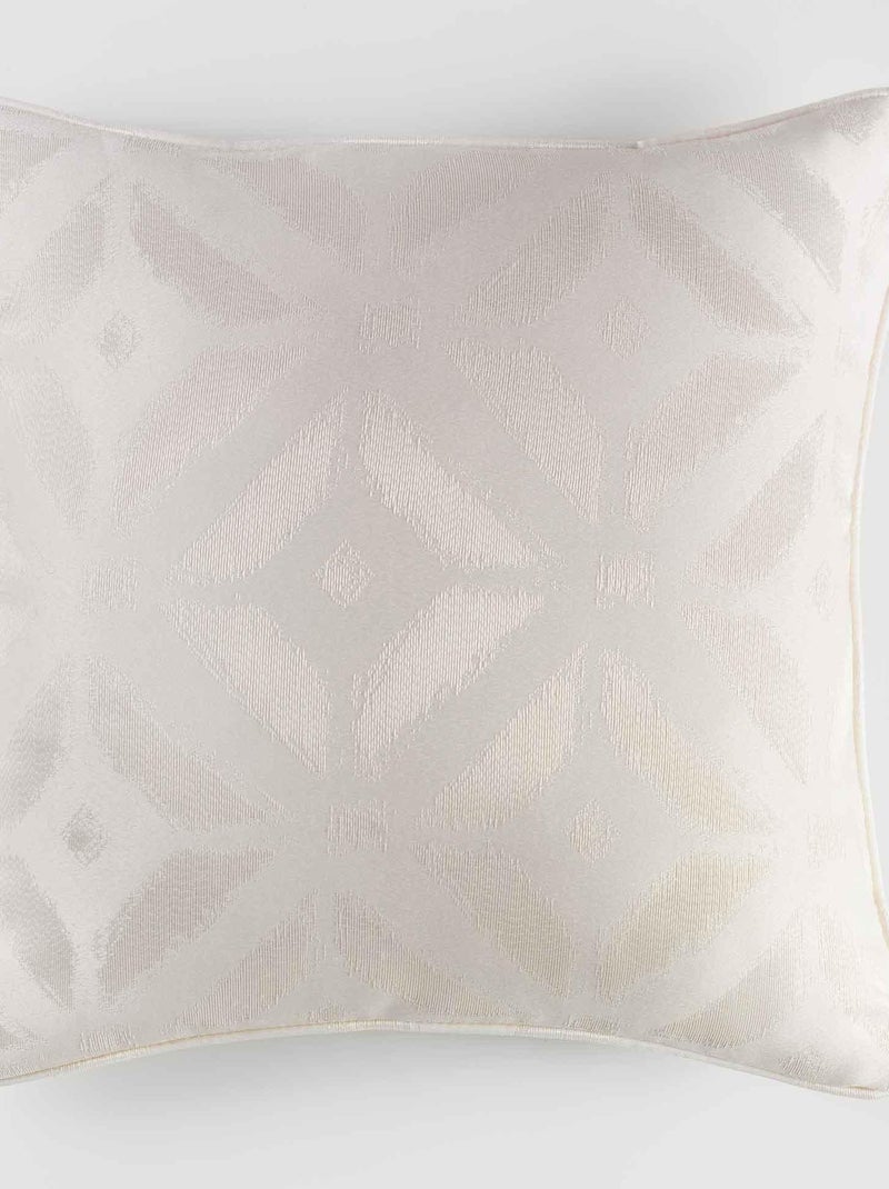 Coussin tisse Jacquard chic Majestic Beige clair - Kiabi