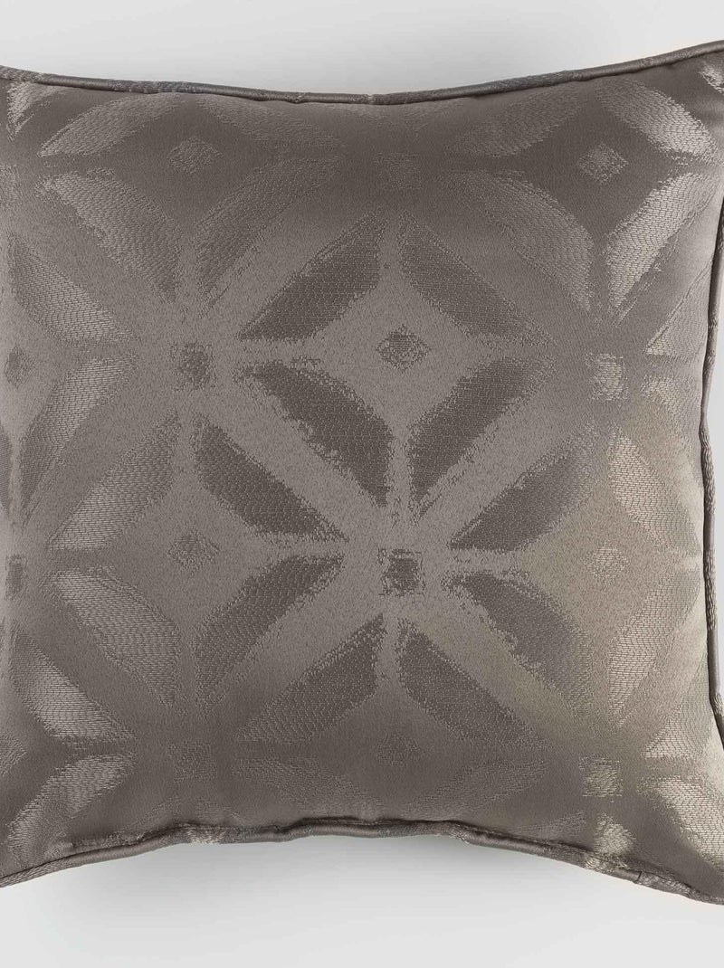Coussin tisse Jacquard chic Majestic Jaune - Kiabi