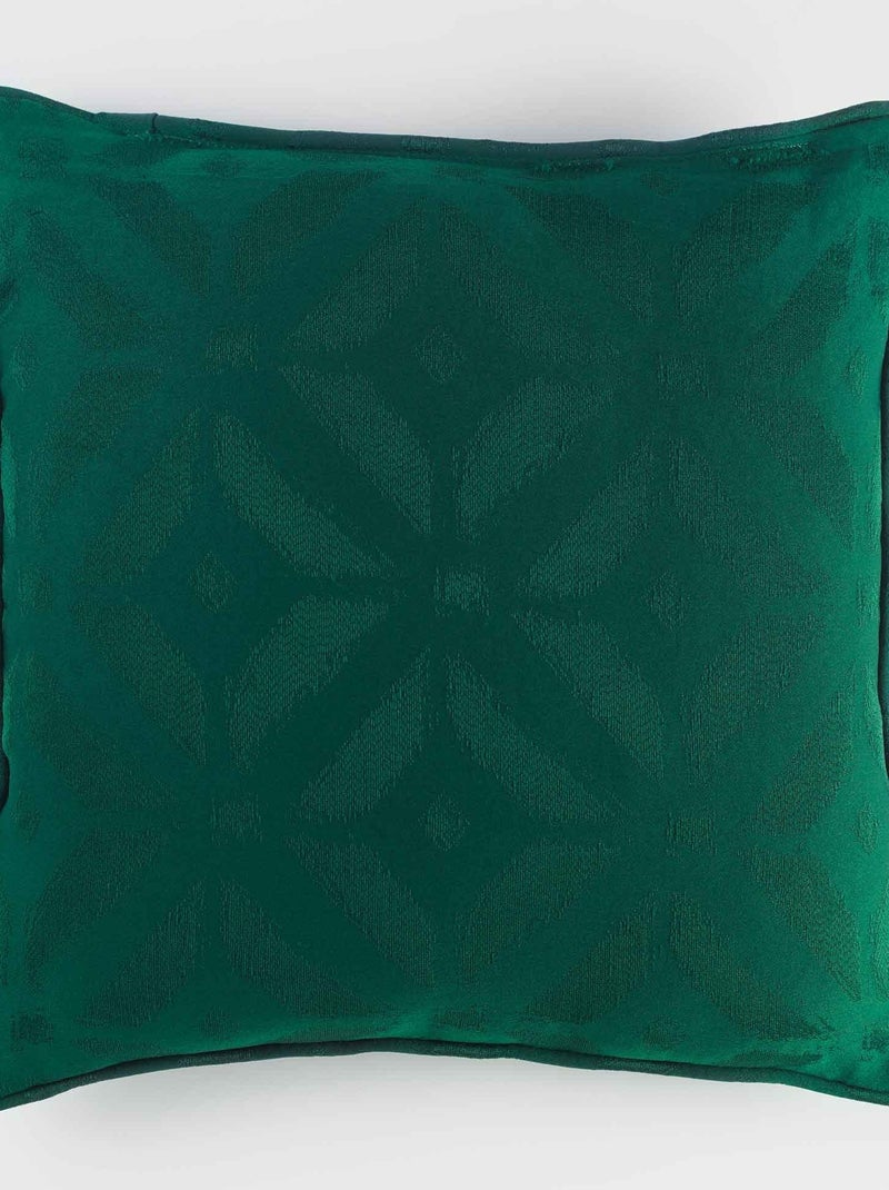 Coussin tisse Jacquard chic Majestic Vert - Kiabi