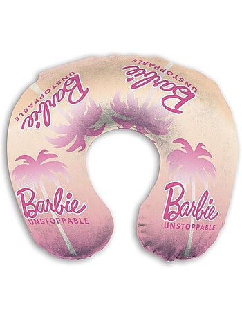 Coussin Tour de Cou - Barbie avec des palmiers - 28x28x6 cm