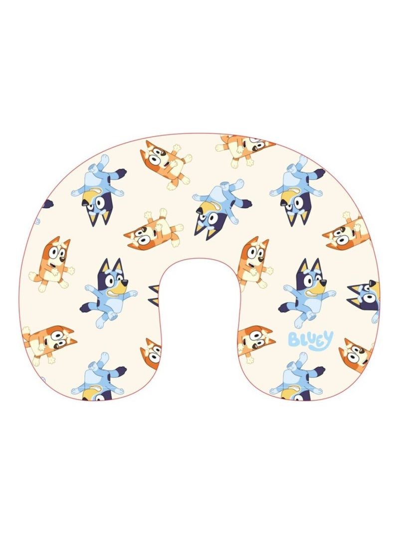 Coussin tour de cou - Bluey Et Ses Amis Jaune - Kiabi