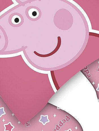 Coussin tour de cou avec capuche - Peppa Pig - 28x28x6 cm