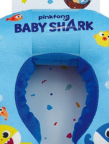 Coussin tour de cou Baby shark en peluche douce de voyage 19cm