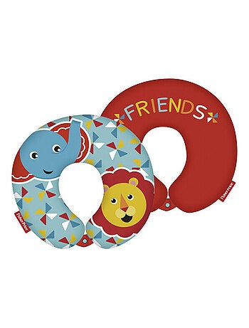 Coussin tour de cou Eléphant et Lion -friends-