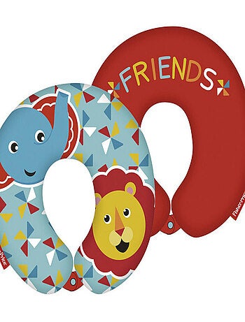 Coussin tour de cou Eléphant et Lion -friends-