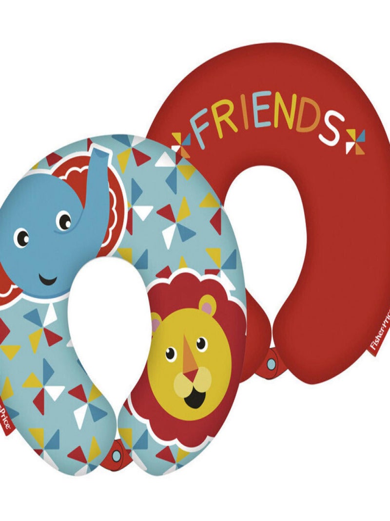 Coussin tour de cou Eléphant et Lion -friends- Multicolore - Kiabi