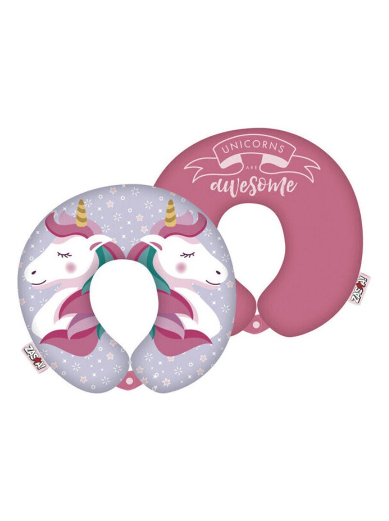 Coussin tour de cou Licornes 28x28x6cm - Licorne Multicolore - Kiabi