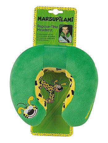 Coussin tour de cou Marsupilami en peluche douce de voyage 19cm