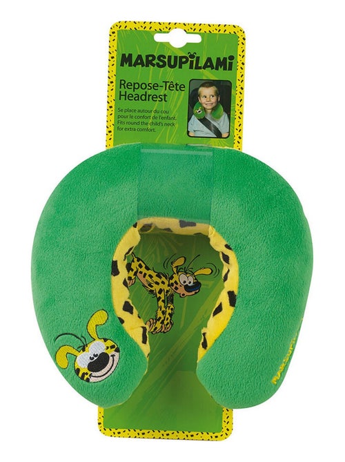 Coussin tour de cou Marsupilami en peluche douce de voyage  19cm - Kiabi